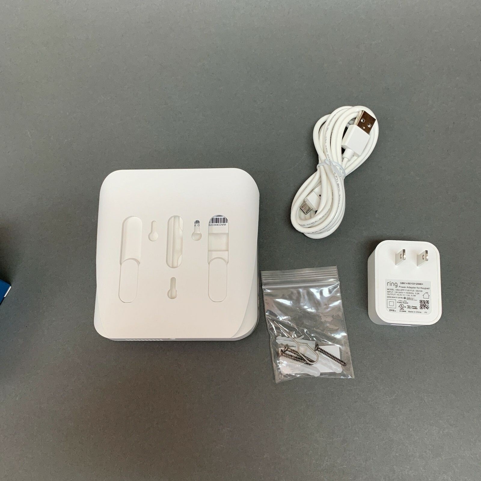 Ring Alarm Home Security Keypad & Adapter 2nd Generation White New