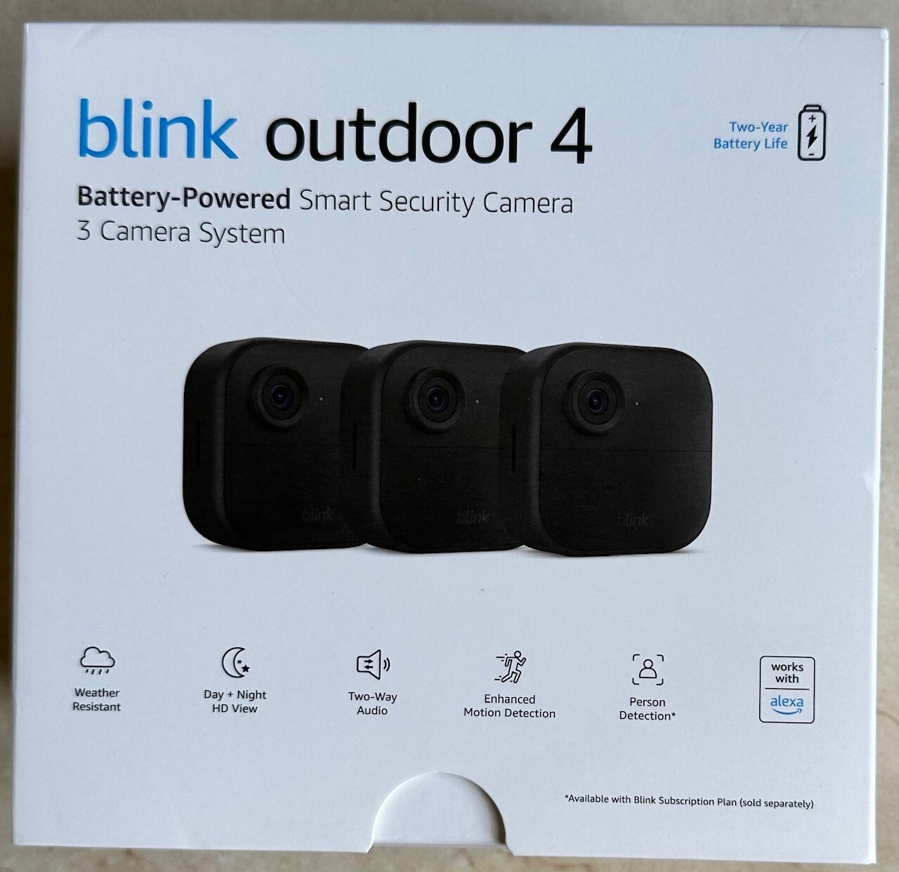 New Blink Outdoor 4 Wire-Free Smart Security 3 Camera System Kit 4th Gen