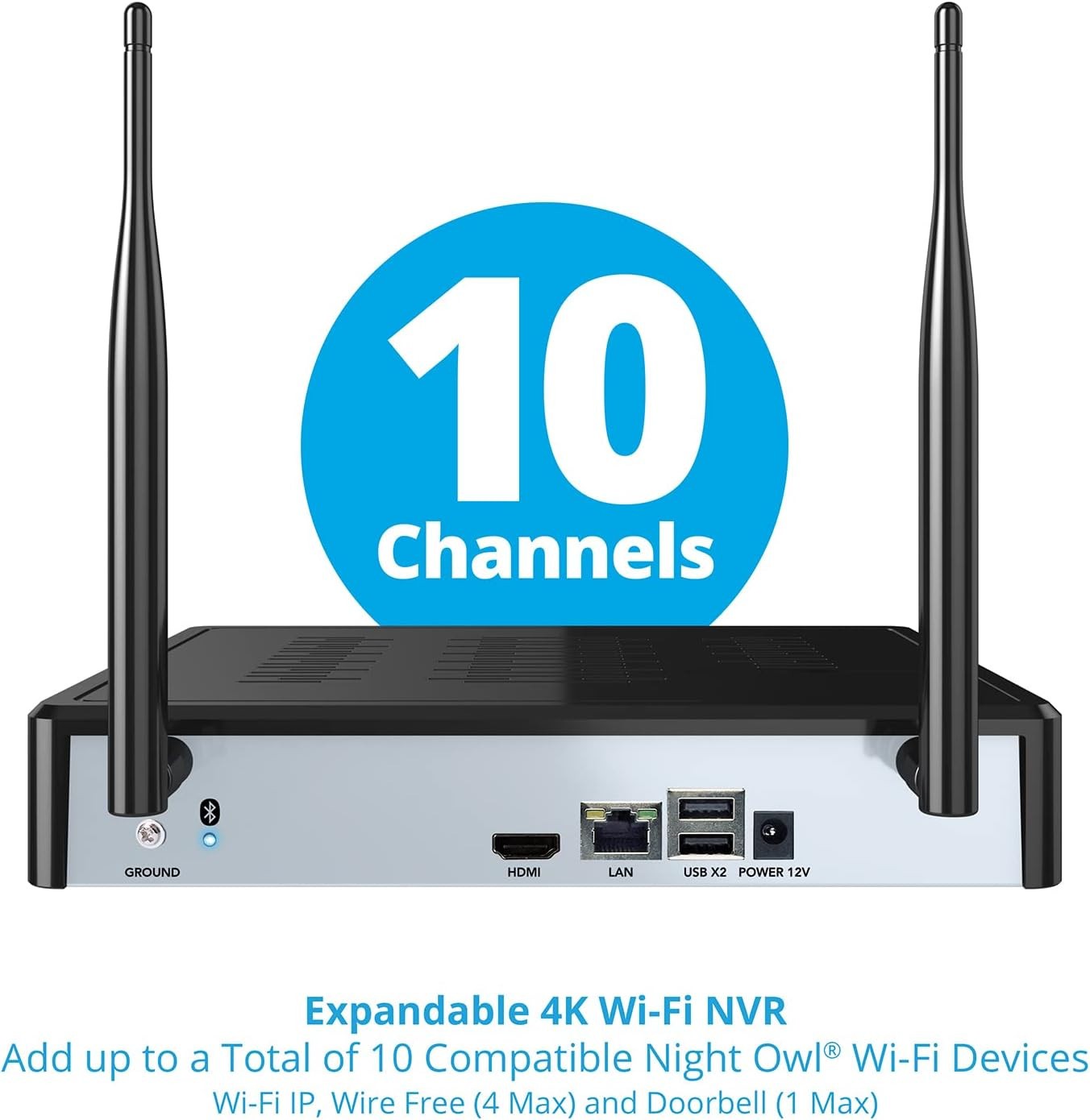 Night Owl 4K Wi-Fi NVR W/1TB Hard Drive & 3 Battery 1080P HD Spotlight Cameras™