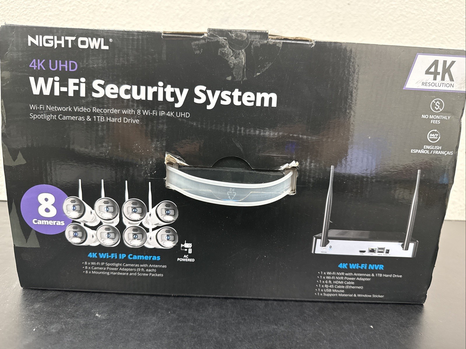 Night Owl CL-BT8WN-18L 4K HD Wi-Fi Security System with 8 Cameras, 1TB HD