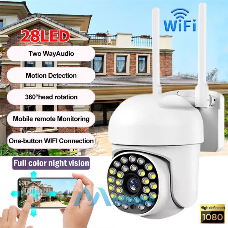 2MP 1080P HD Wifi IP Camera Pan/Tilt Outdoor Home Smart CCTV Night Vision IR Cam