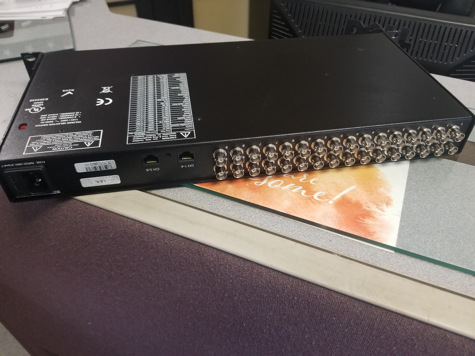 Network Video Technologies NVT NV-872 UTP Digital EQ Receiver DA Hub