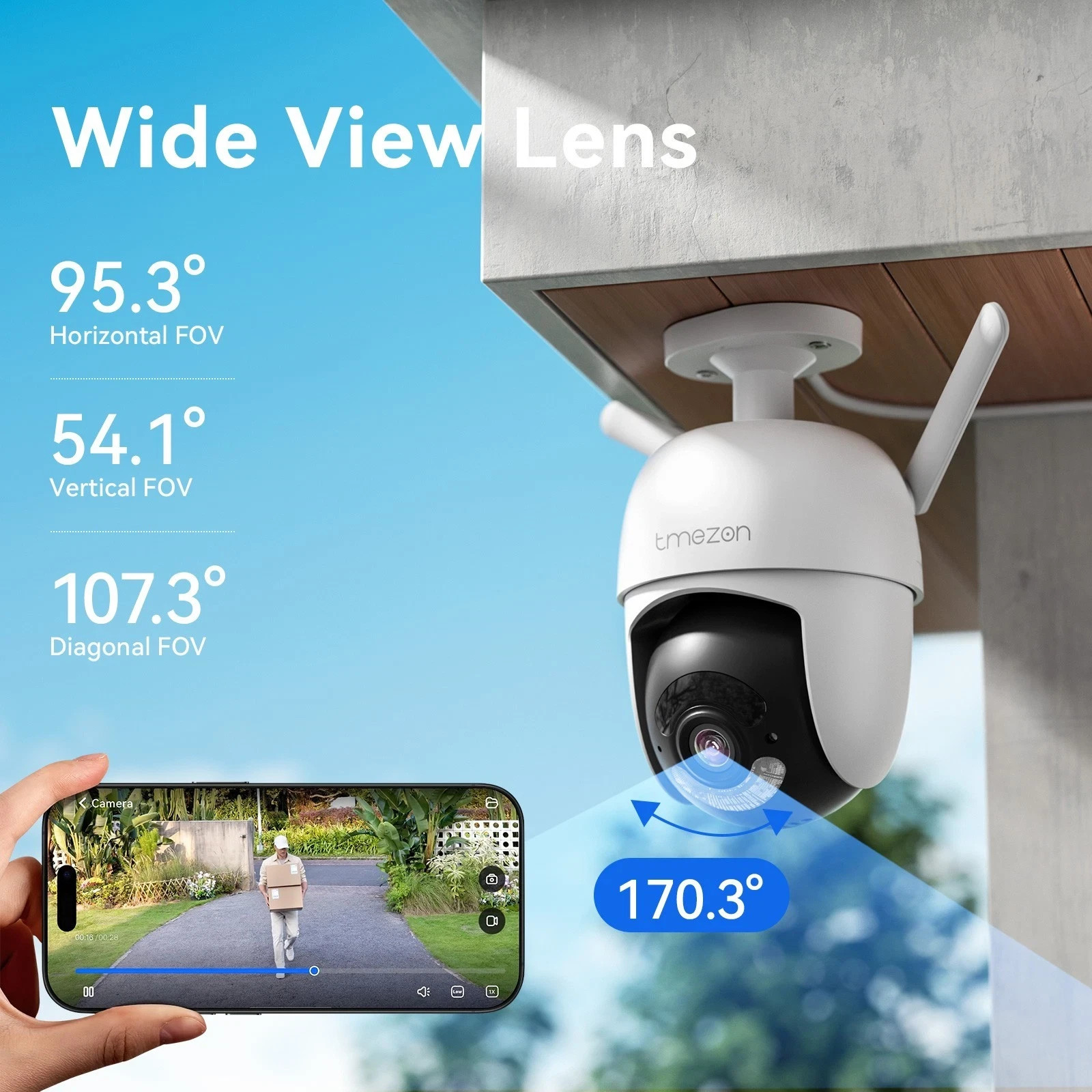 8MP WiFi PTZ Security Camera System 12″Monitor 10CH NVR Waterproof Wireless CCTV