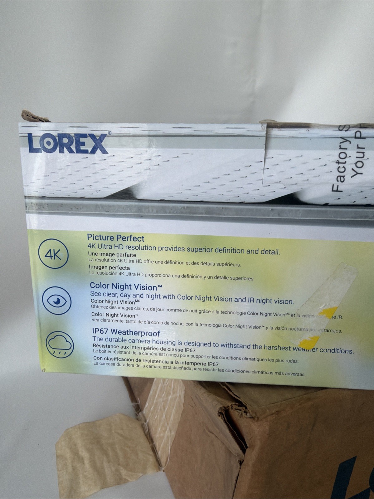 Lorex 4K Ultra HD Security IP Dome Camera IR, Audio, And Night Vision E841CD-E