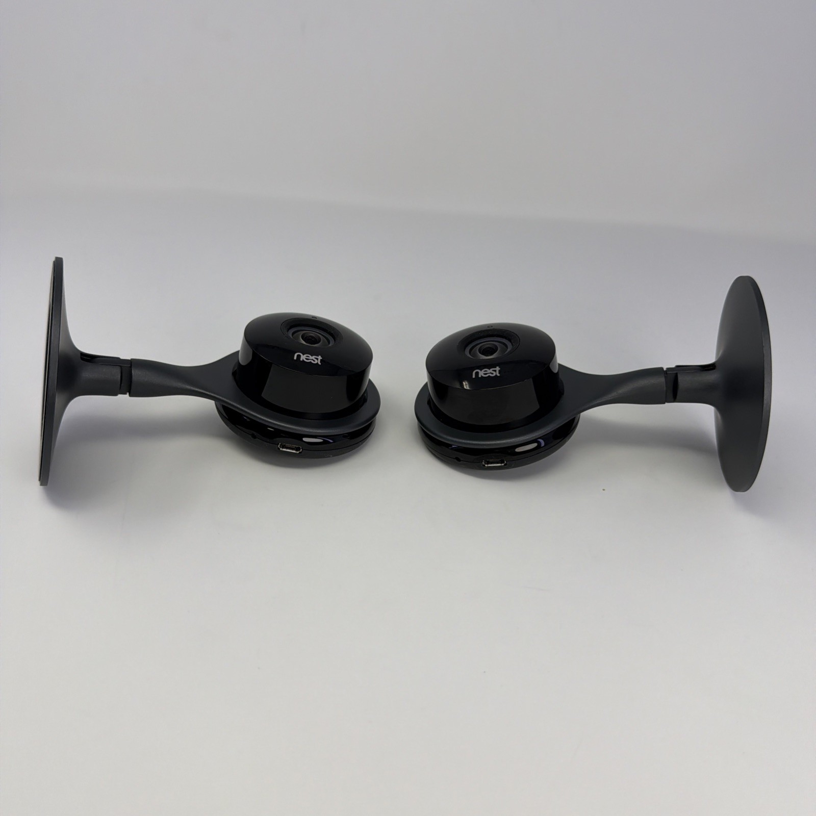 Google Nest Cam Indoor Security Camera A0005 1st Gen W/Stand – No Cord Lot Of 2