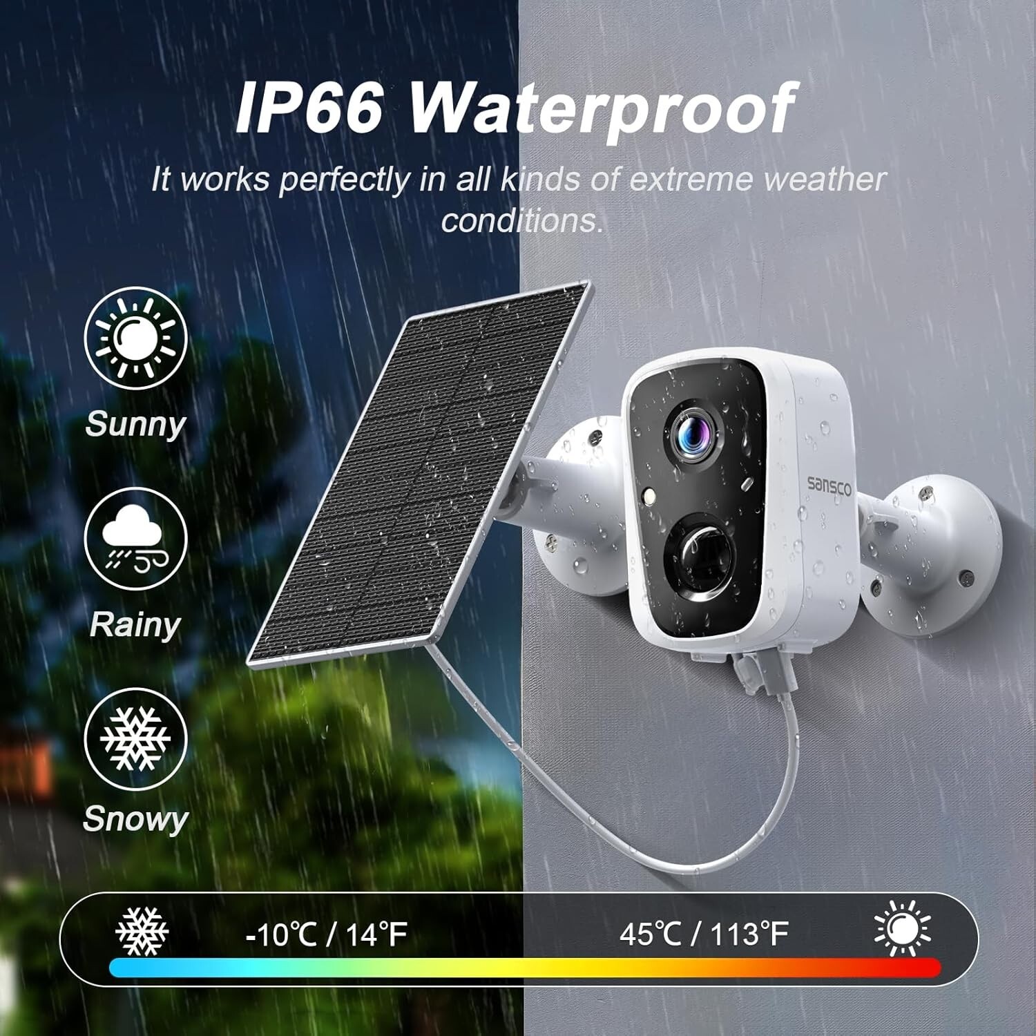 4MP Solar Wireless Security Camera System WIFI 10CH Monitor NVR 2-Way Audio 128G