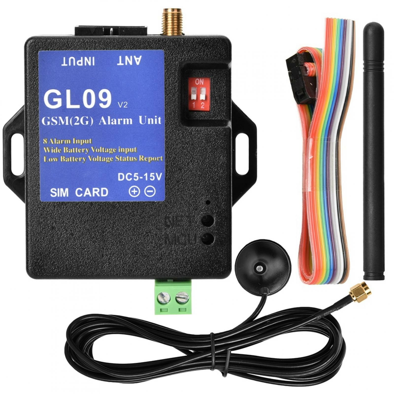 4G 3G 2G GSM Alarm System 8 Channels 5-16V DC Home Security SMS Message Call APP