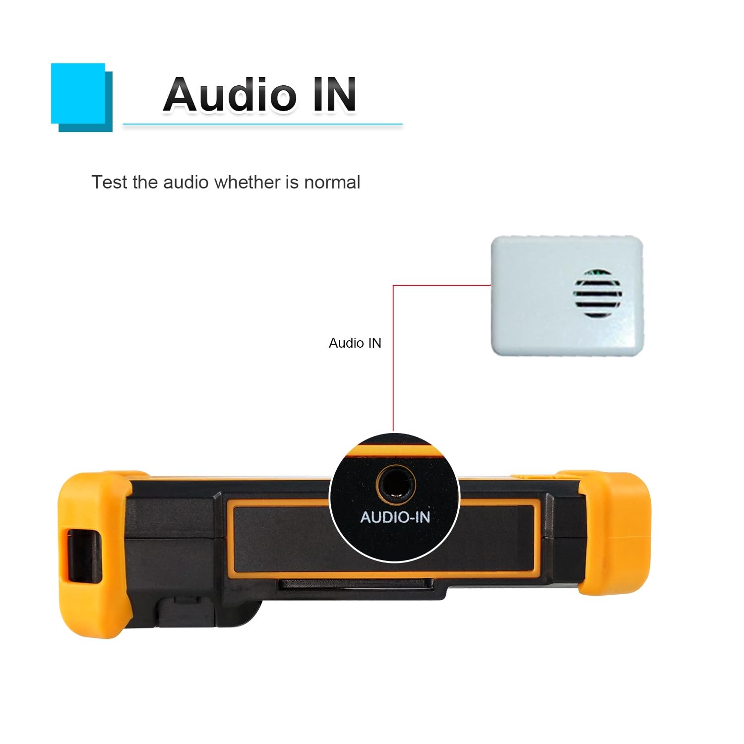 CCTV Camera Tester, WANLUTECH 8MP TVI CVI AHD CVBS Analog Tester black