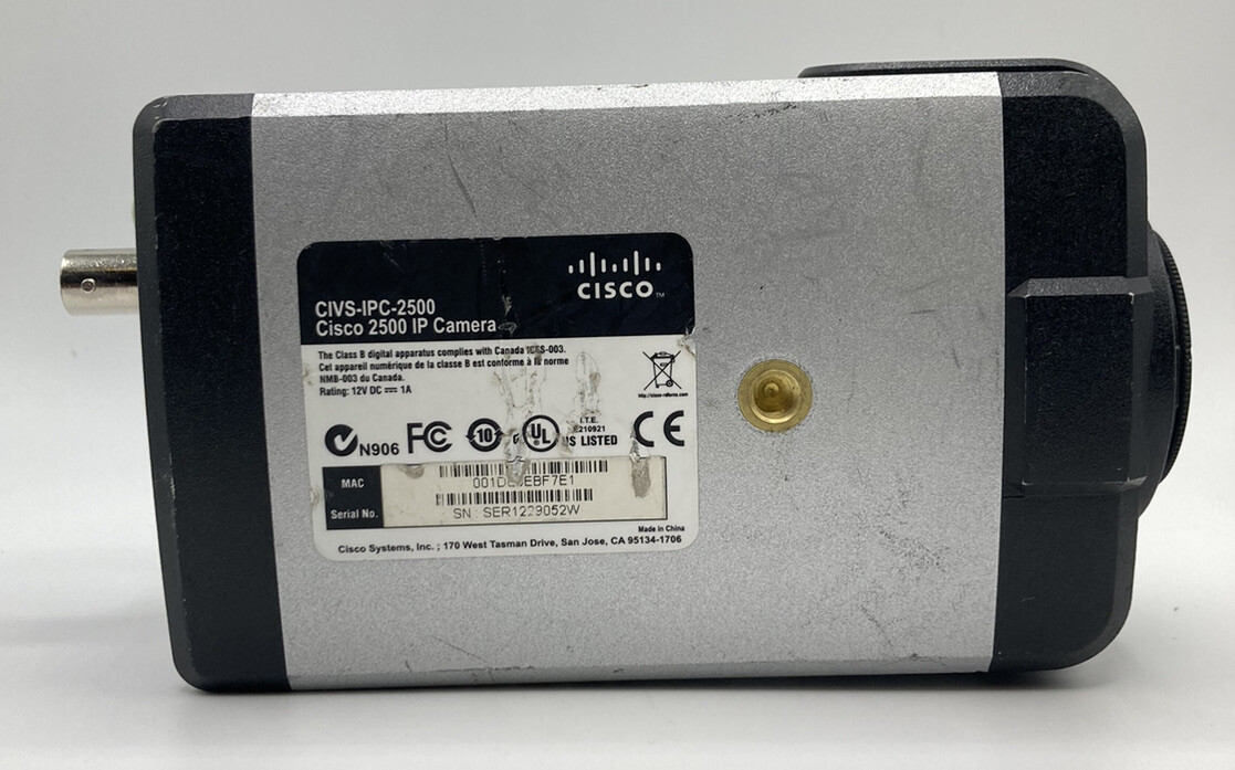 Cisco CIVS-IPC-2500 Cisco 2500 IP Camera Unit Only