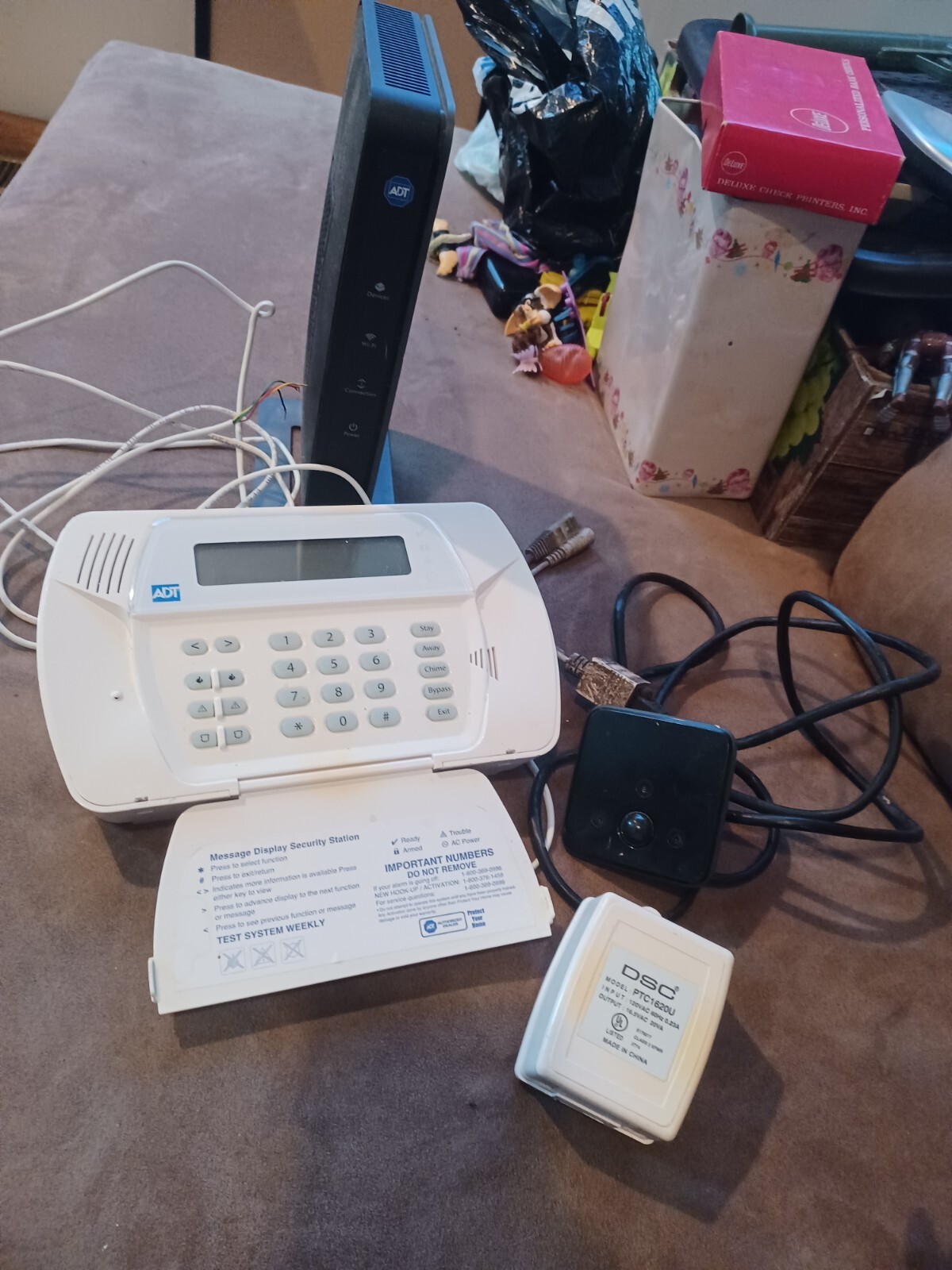 Adt Panel And Internet Panel Ready To Hook Up