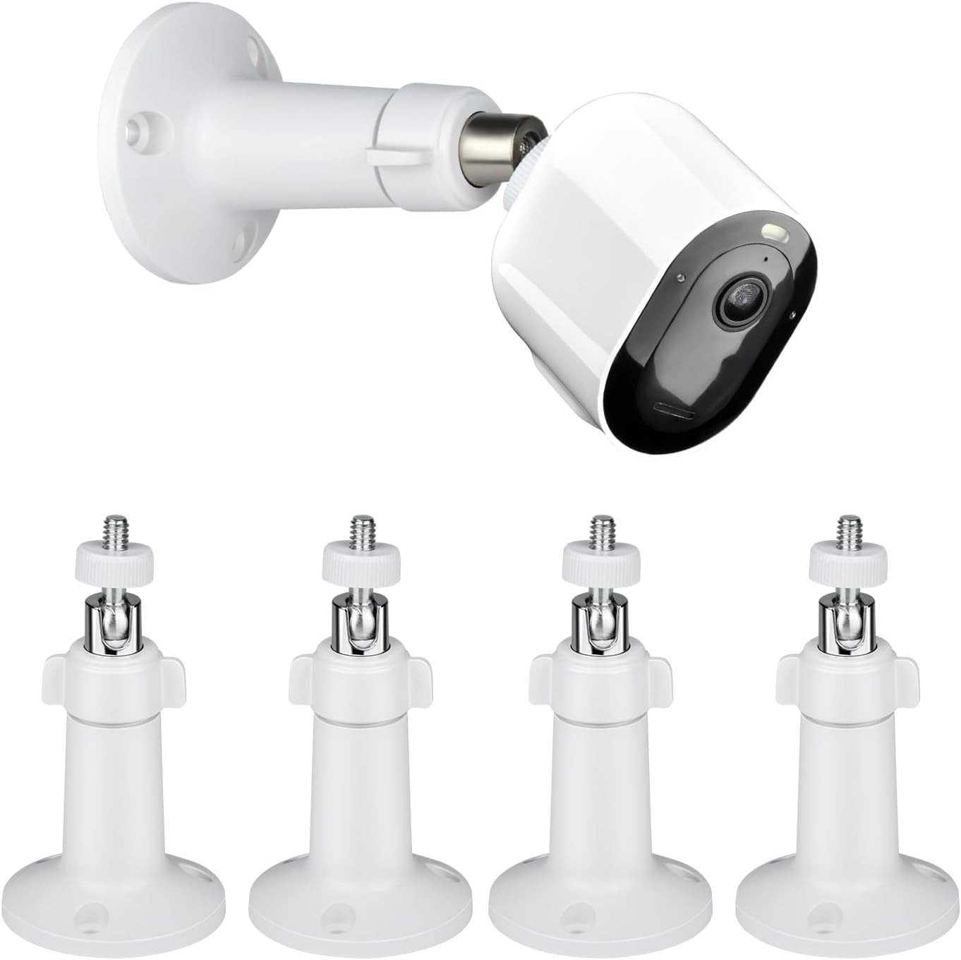 Universal Wall Mount for Arlo & Eufy Cameras – 4 Pack