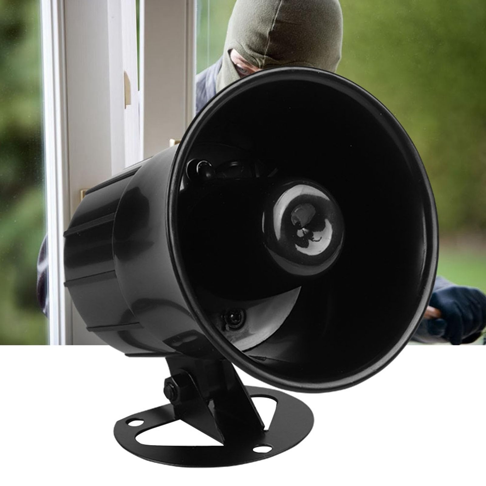 110dB Siren Alarm, 4 x 4.2 in Security Horns Sirens, IP65 Waterproof 12V Sire…