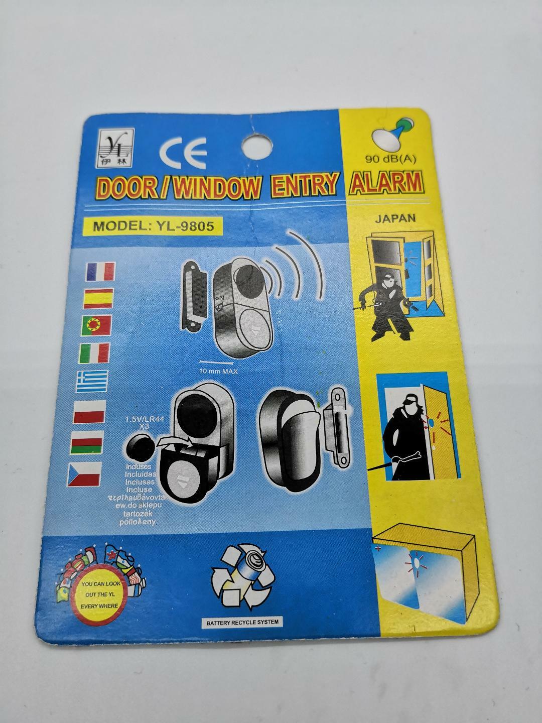 2 PACK WIRELESS DOOR AND WINDOW ENTRY ALARM BATTERY HOME SECUIRTY SYSTEM SWITCH