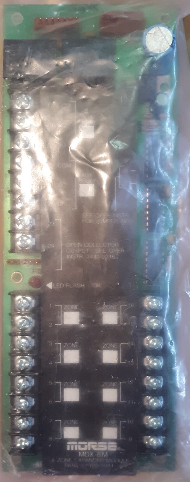 Morse Optex MDX-8M #7128-0082 (8-Zone) Expander Module (NOS)