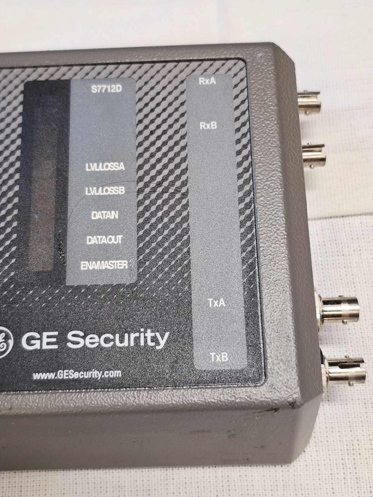GE Security Transmitter Repeater Fiber Optic Video Data Receiver S7712D EST4