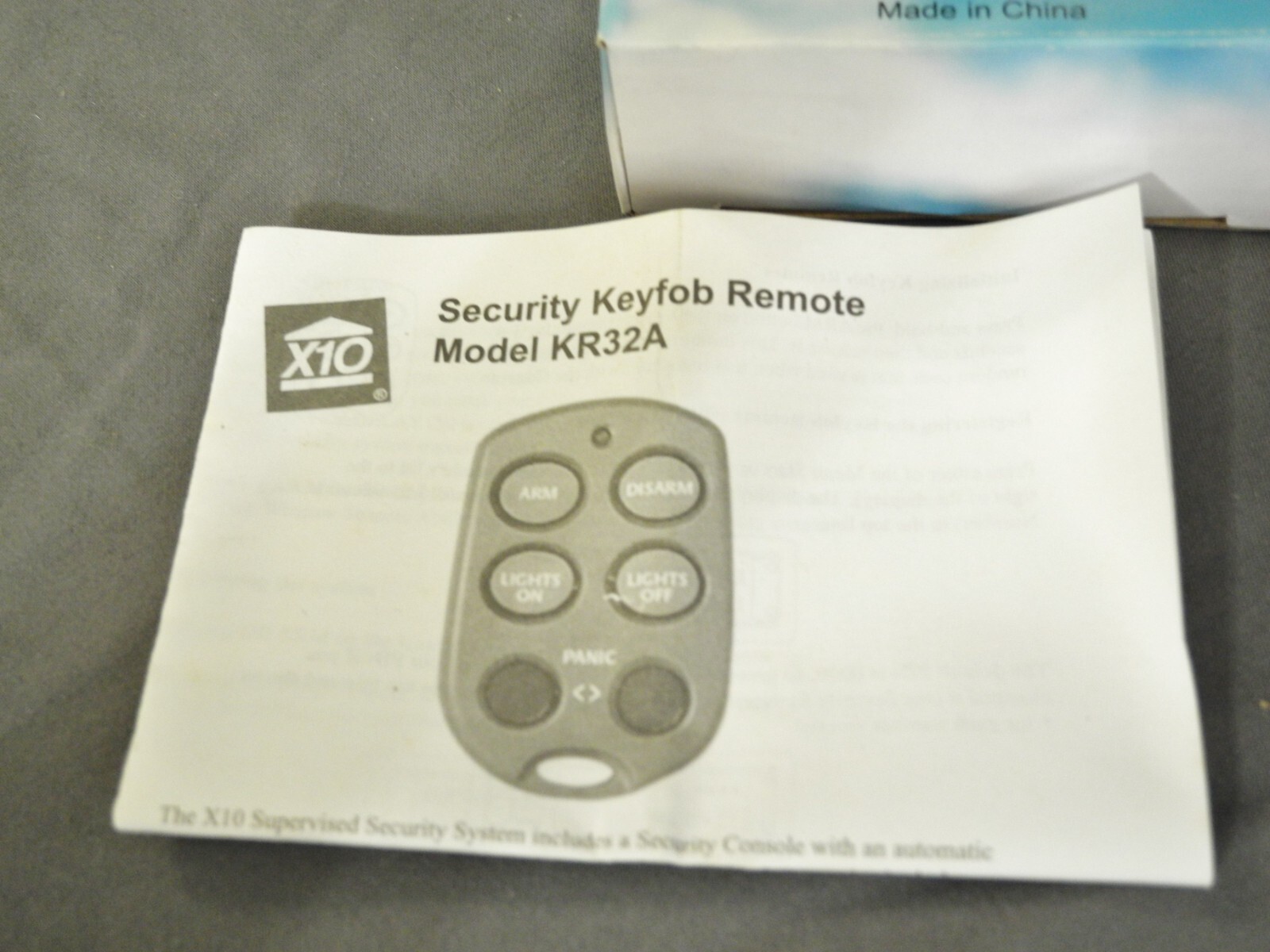 X10 KR32A Smart Security Keyfob Remote