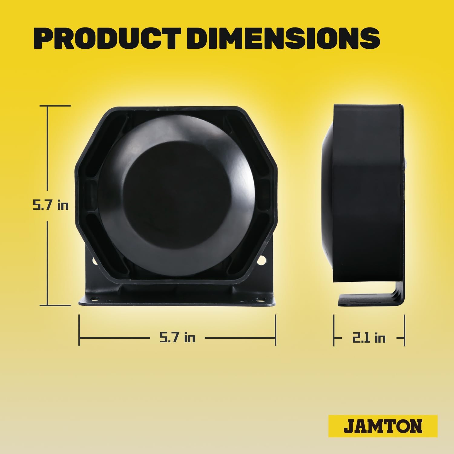 JAMTOM Compact High-Performance PA Siren Horn, 200W/8 ohms Ultra Slim Sirens …