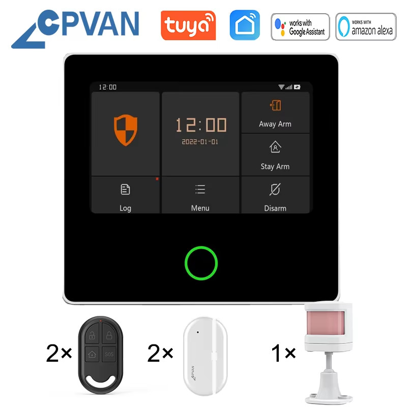 CPVAN Wireless Tuya Smart Home Security System 4G Home Burglar Security Protecti