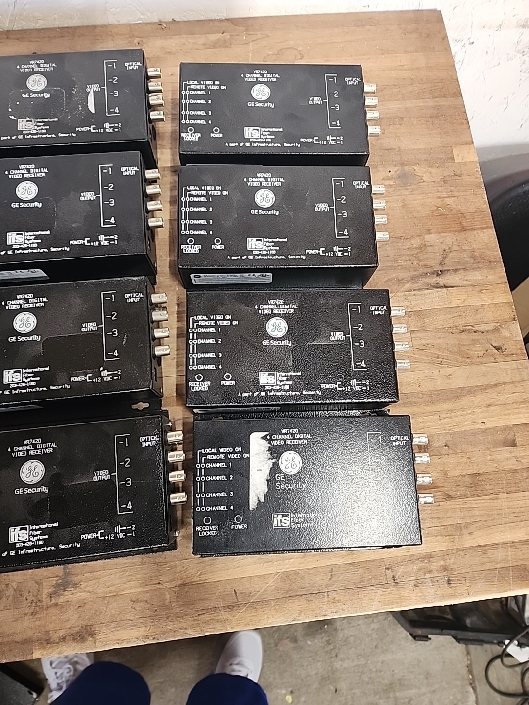 Lot Of 12- GE Security Interlogix VR7420 4 Channel Digital Video Receiver Only
