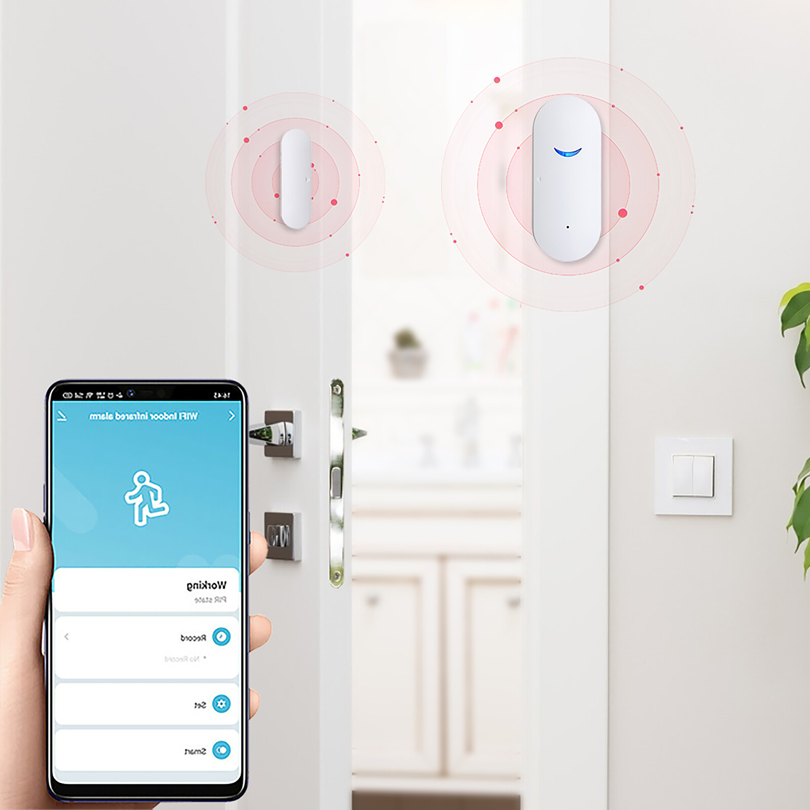 4 X Wireless Security Alarm Sensor System Home Window Door Burglar Alexa Google