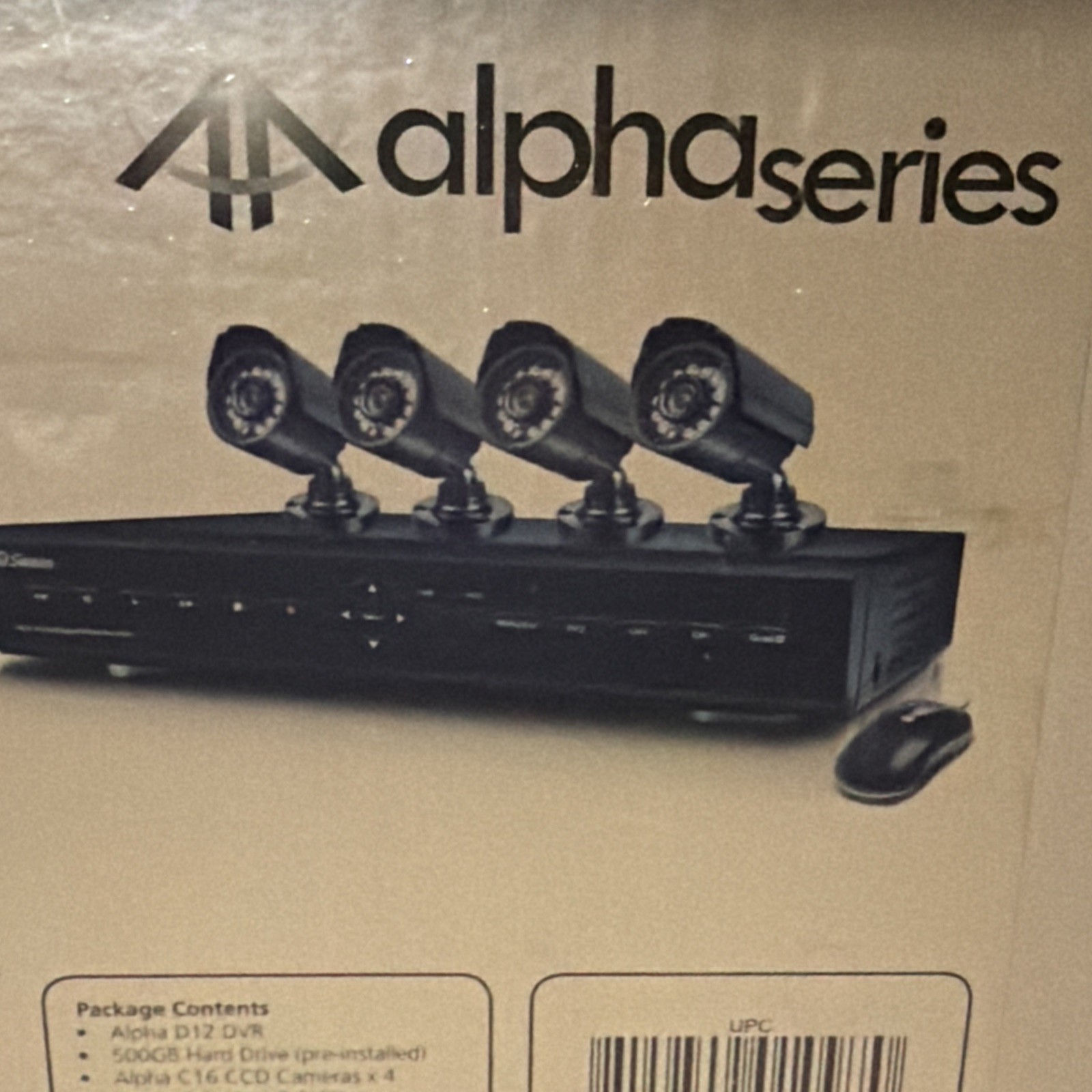 Swann Alpha Series D12 4-Channel Dvr Day Night 4 Cam 500gb HDD Security System