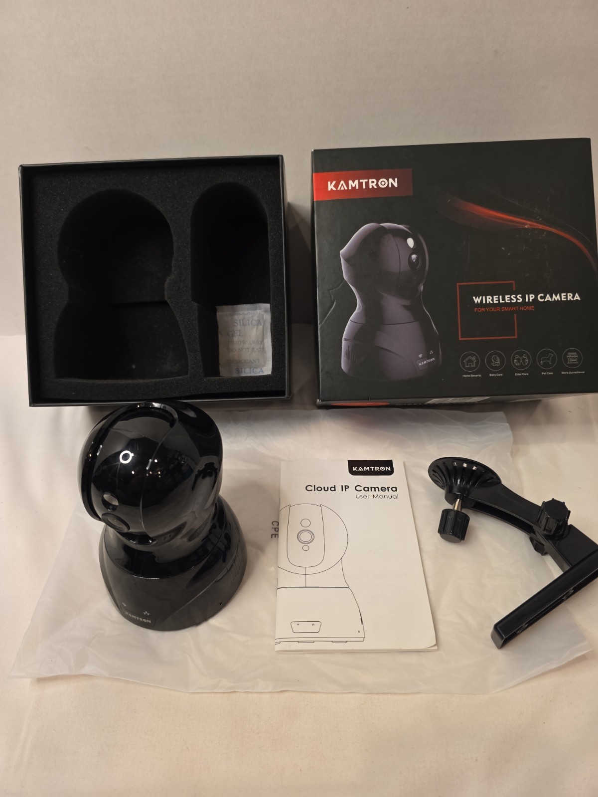 KAMTRON Wireless IP/Network Surveillance Camera 826 Wi-Fi Black Indoor 8W 5V