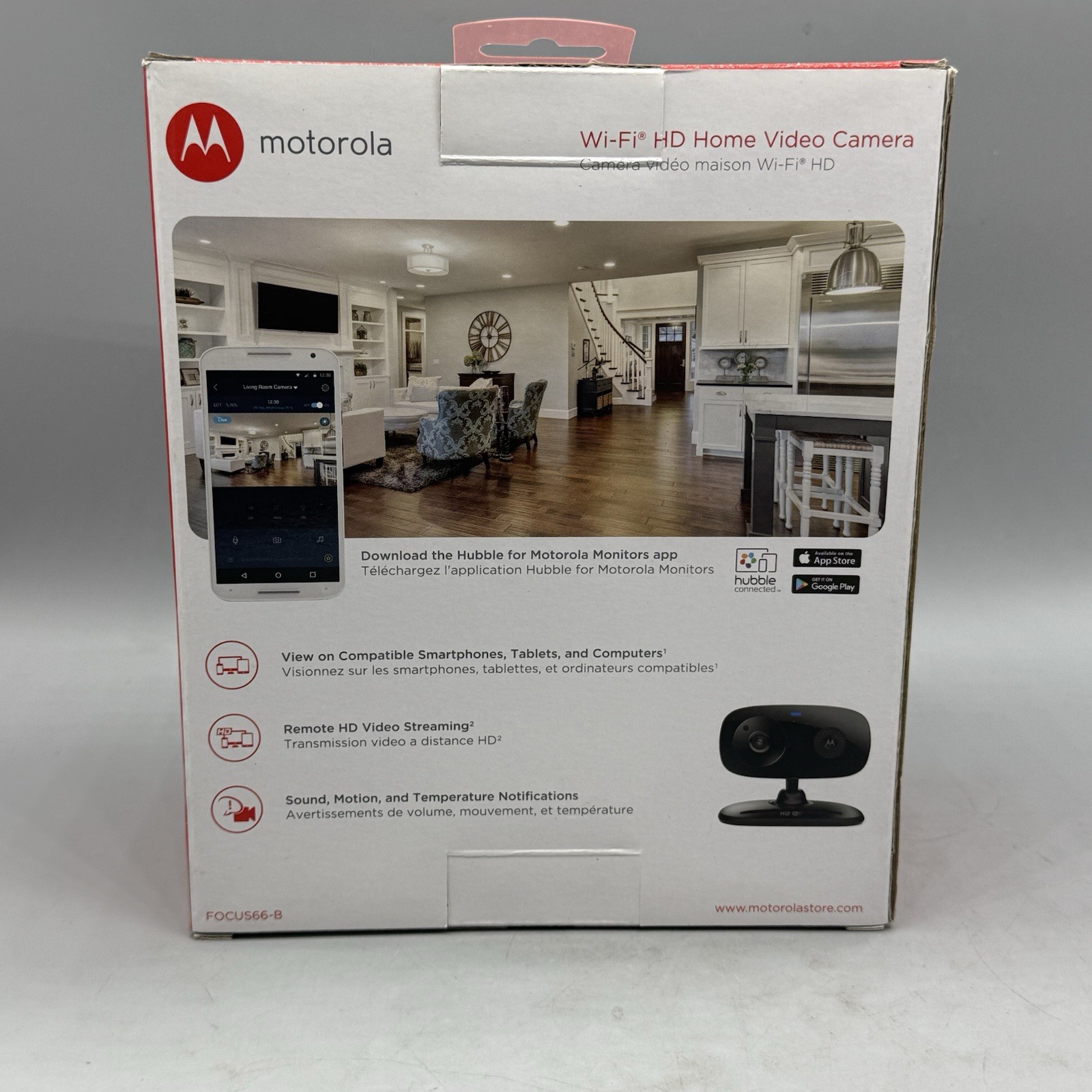 Motorola FOCUS66-B Wi-Fi HD Home Monitoring Camera