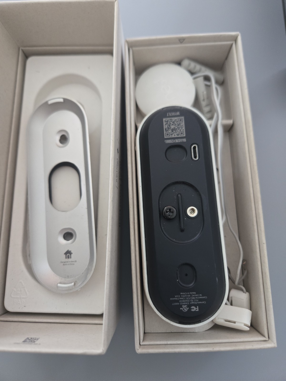 Google Nest Doorbell (Wired) – Formerly Nest Hello – Working But Peeling – AS IS