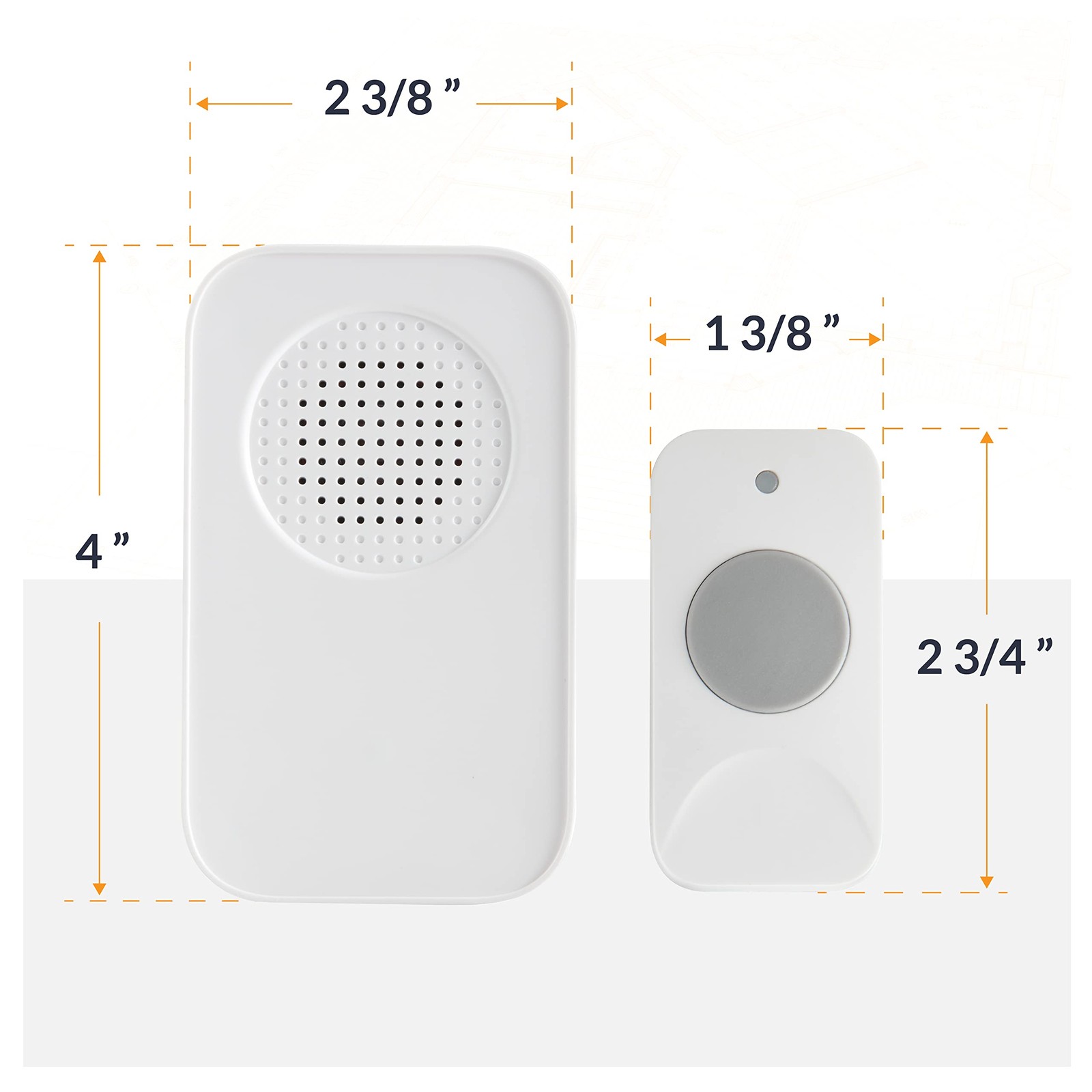Newhouse Hardware WCMP White Plug-In Wireless Door Chime Kit |