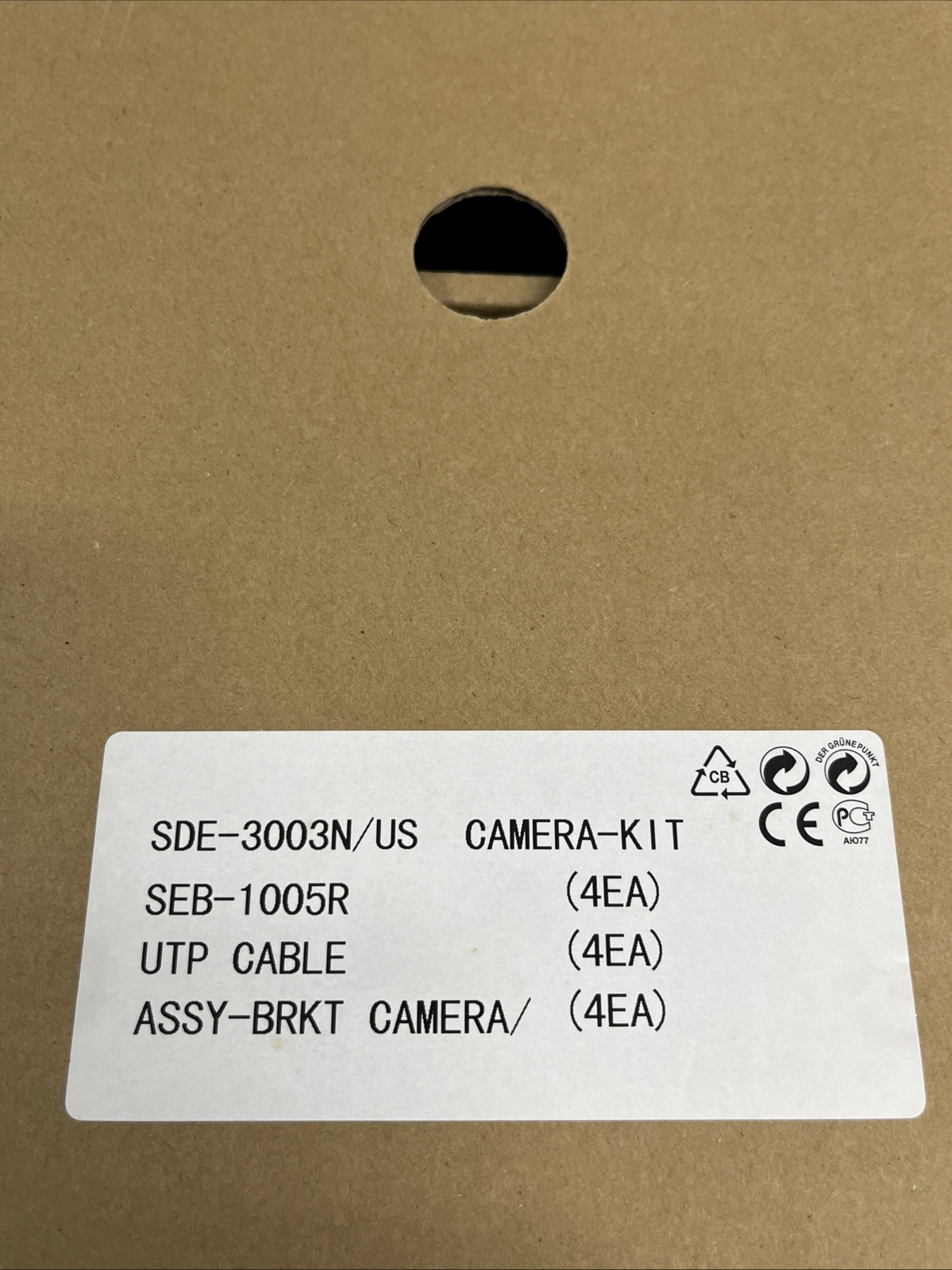 Samsung 4CH Real-Time DVR w/ 4 Hi-Res Cameras 1TB HDD #SDE-3003, NEW (Open Box)