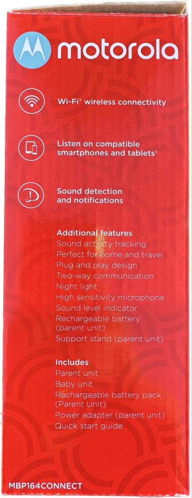 Motorola Wi-Fi Smart Monitor & Intercom MBP164CONNECT – NEW