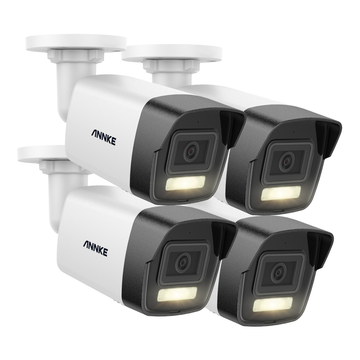 ANNKE 4x 5MP Audio POE Outdoor Color Night Security Camera Human Detection IP67