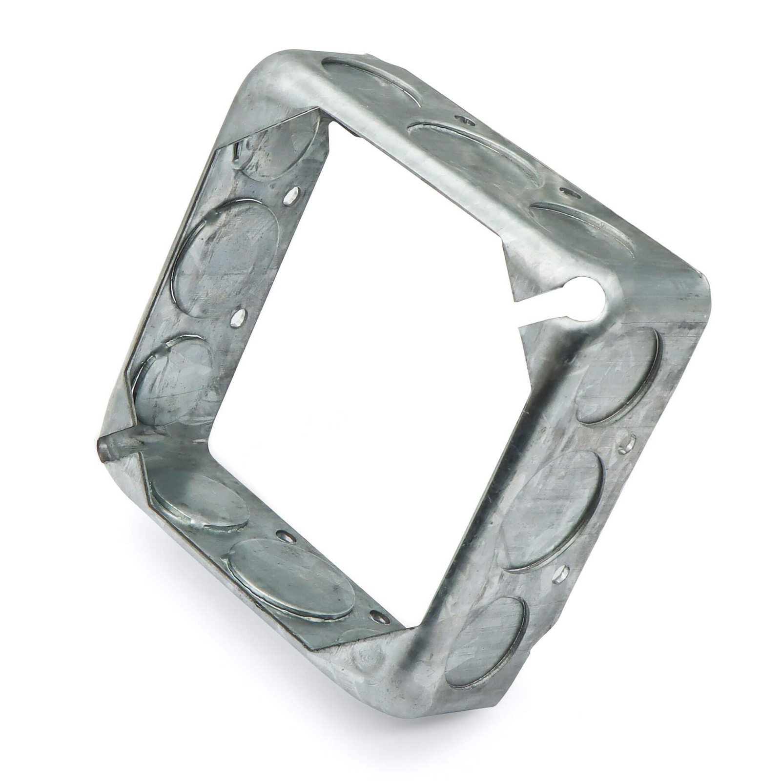 Qlvily 12 Packs Square Extension Ring, 4″ L X W Electrical Box Silver