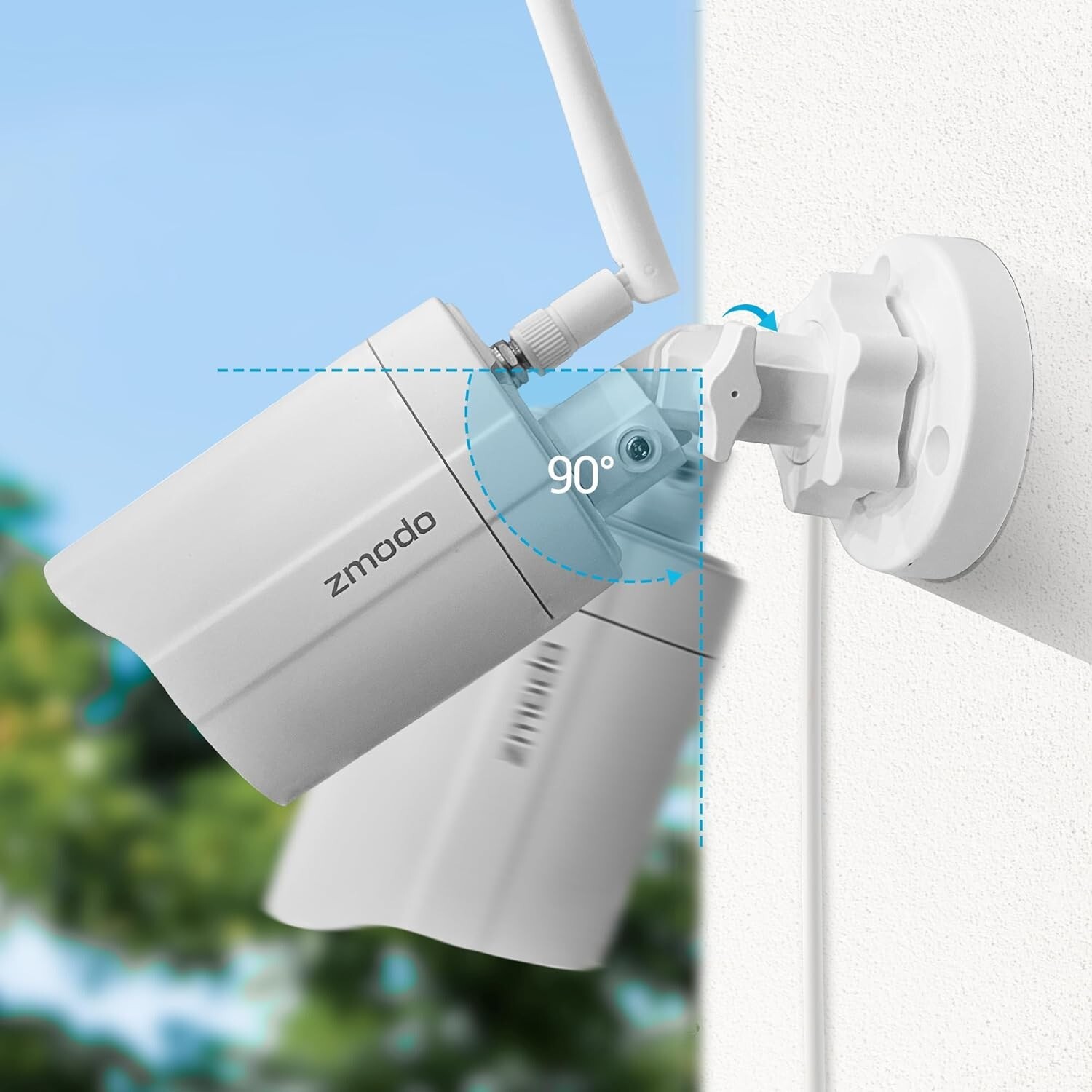 Zmodo Indoor Outdoor Smart Wireless Plugin 1080p Wireless Cameras Night vision