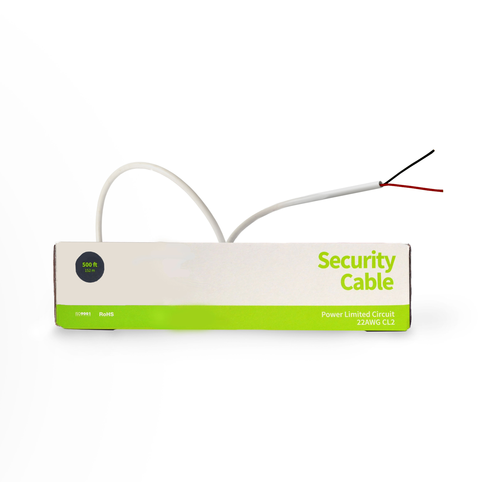 Security Wire Burglar Alarm 22/2 Cable 500FT Stranded White 500′