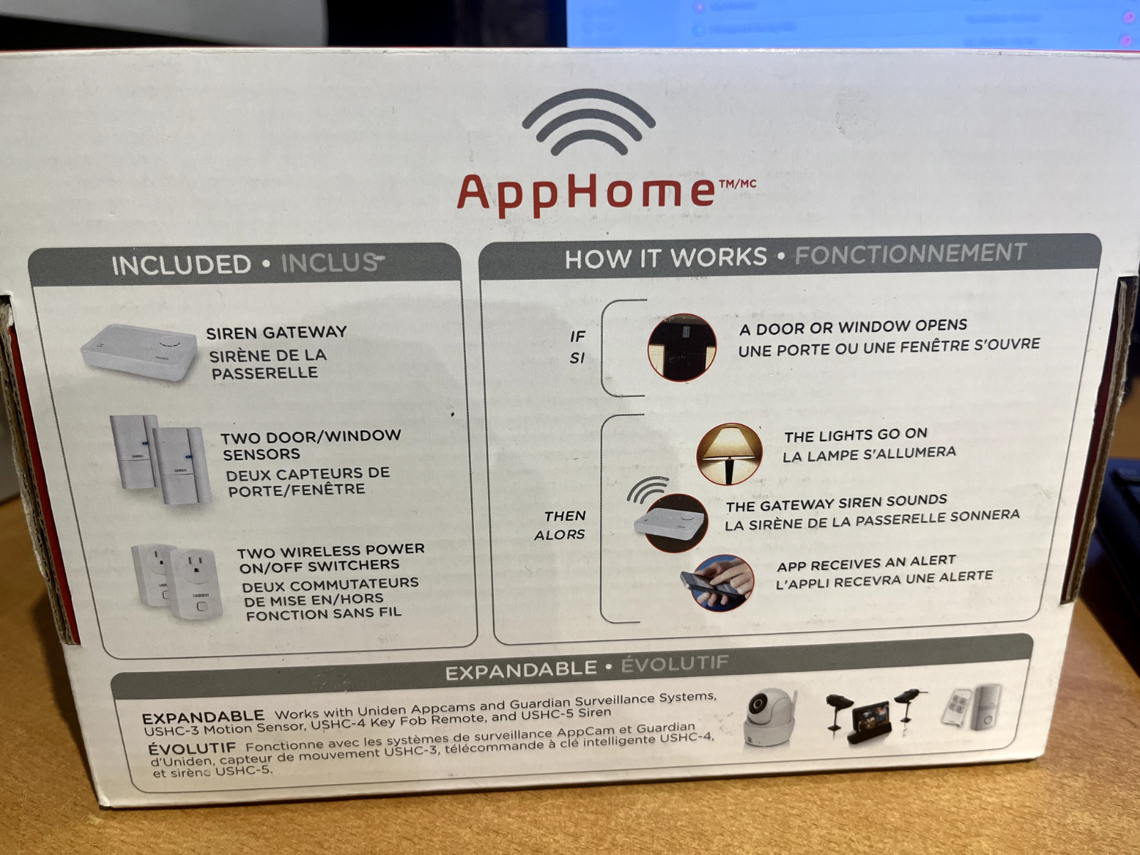 uniden App home security system