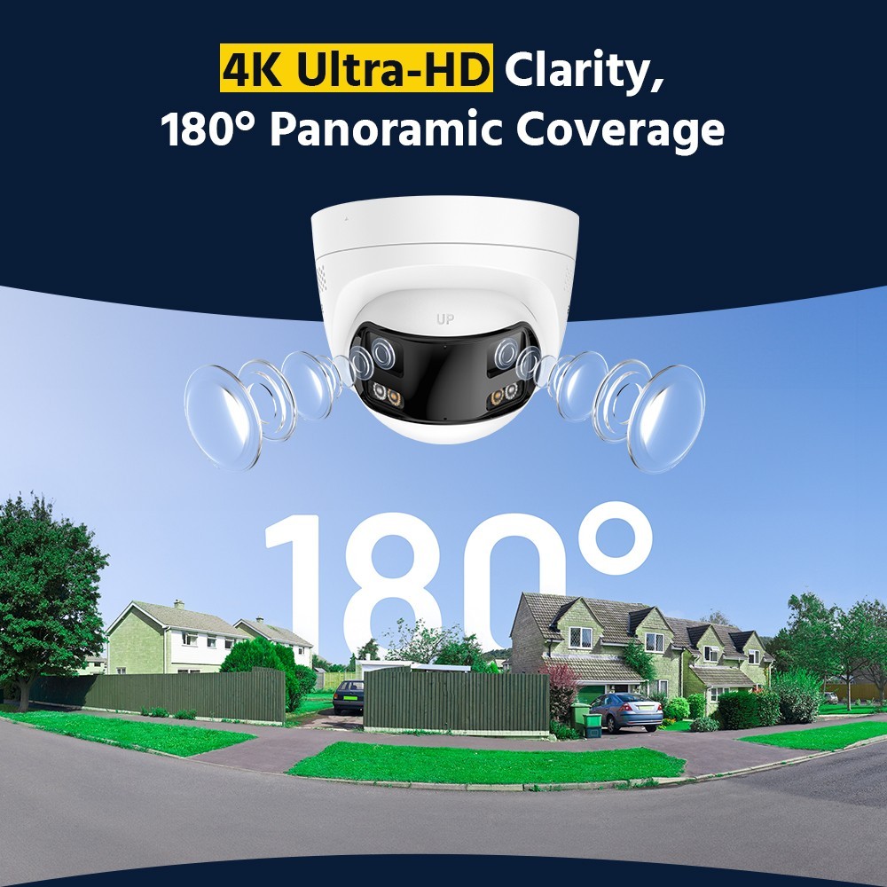 ANNKE 8CH 12MP NVR 4K POE 180° View Color Security Camera System Two Way Audio