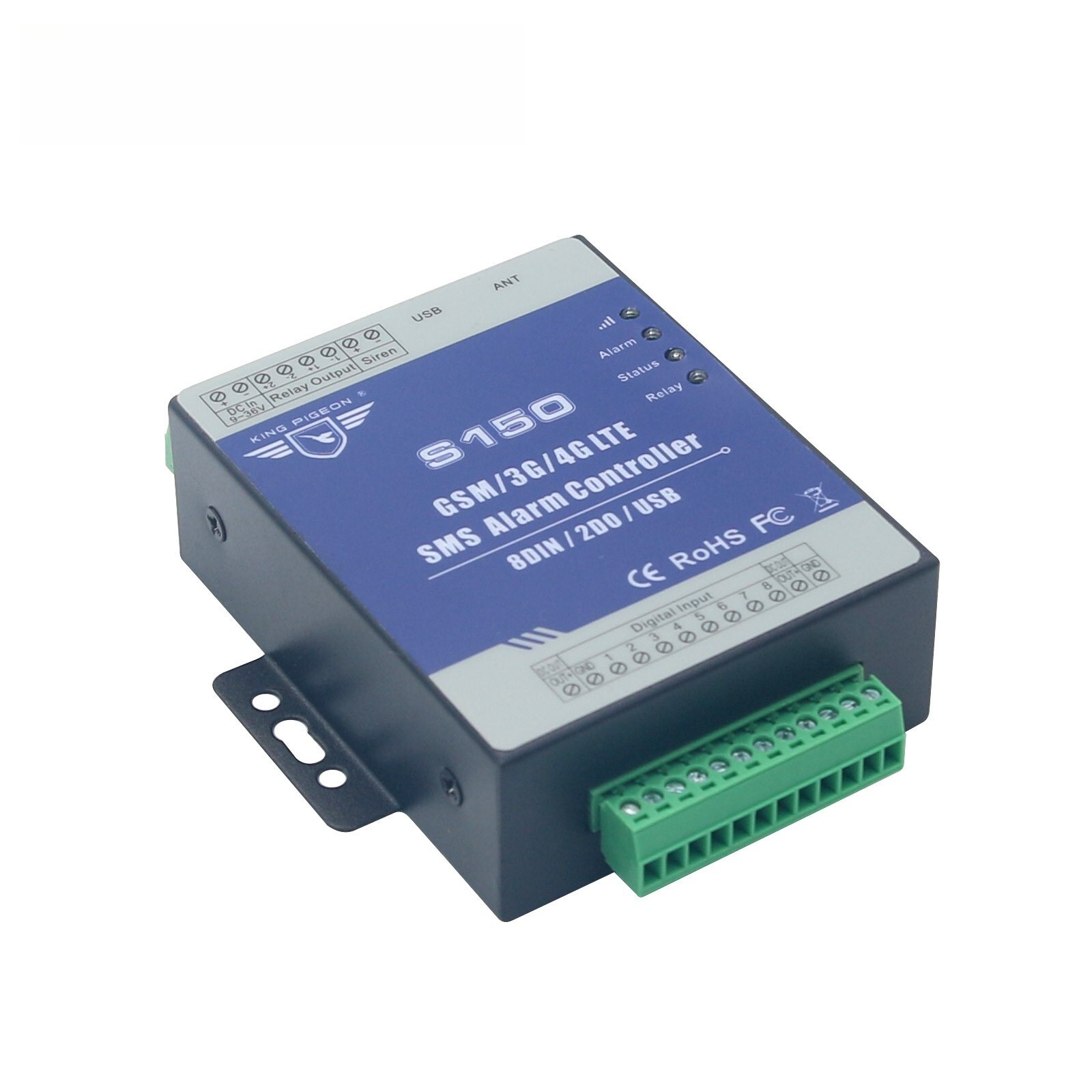 S150 4G GSM SMS 8 Way Remote Controller Alarm Relay Switch Android APP Ios APP