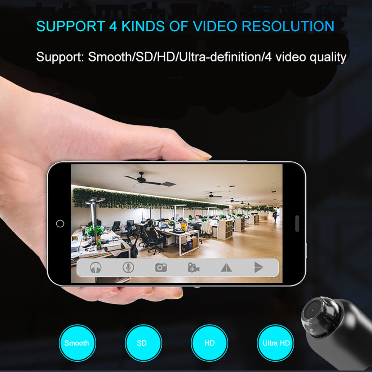Mini Camera HD 1080P Video Camcorder Motion Detection Night Vision Security Cam