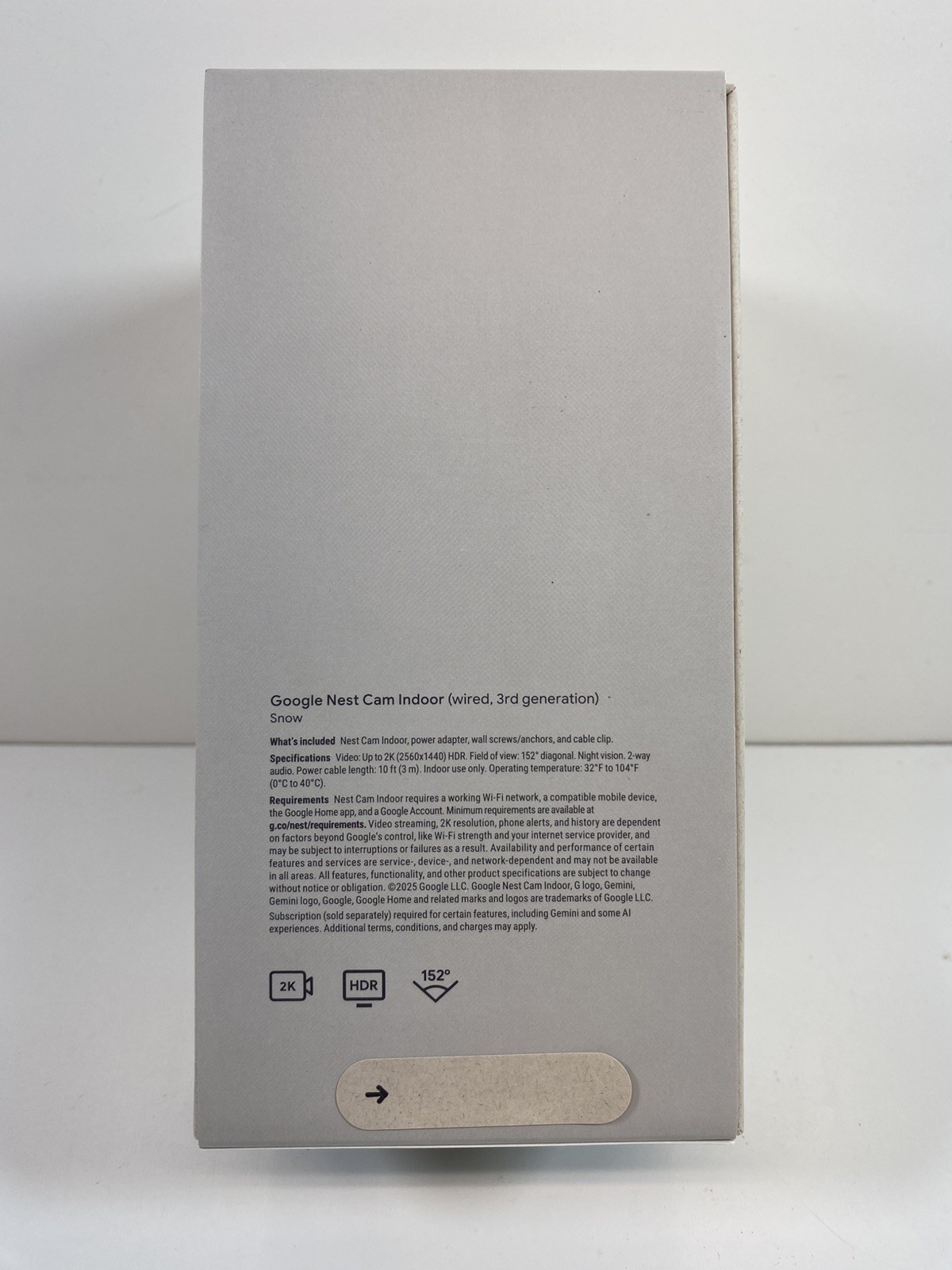 Google Nest Cam Indoor (Wired, 3rd Gen) – Indoor Security Camera with 2K Video 2