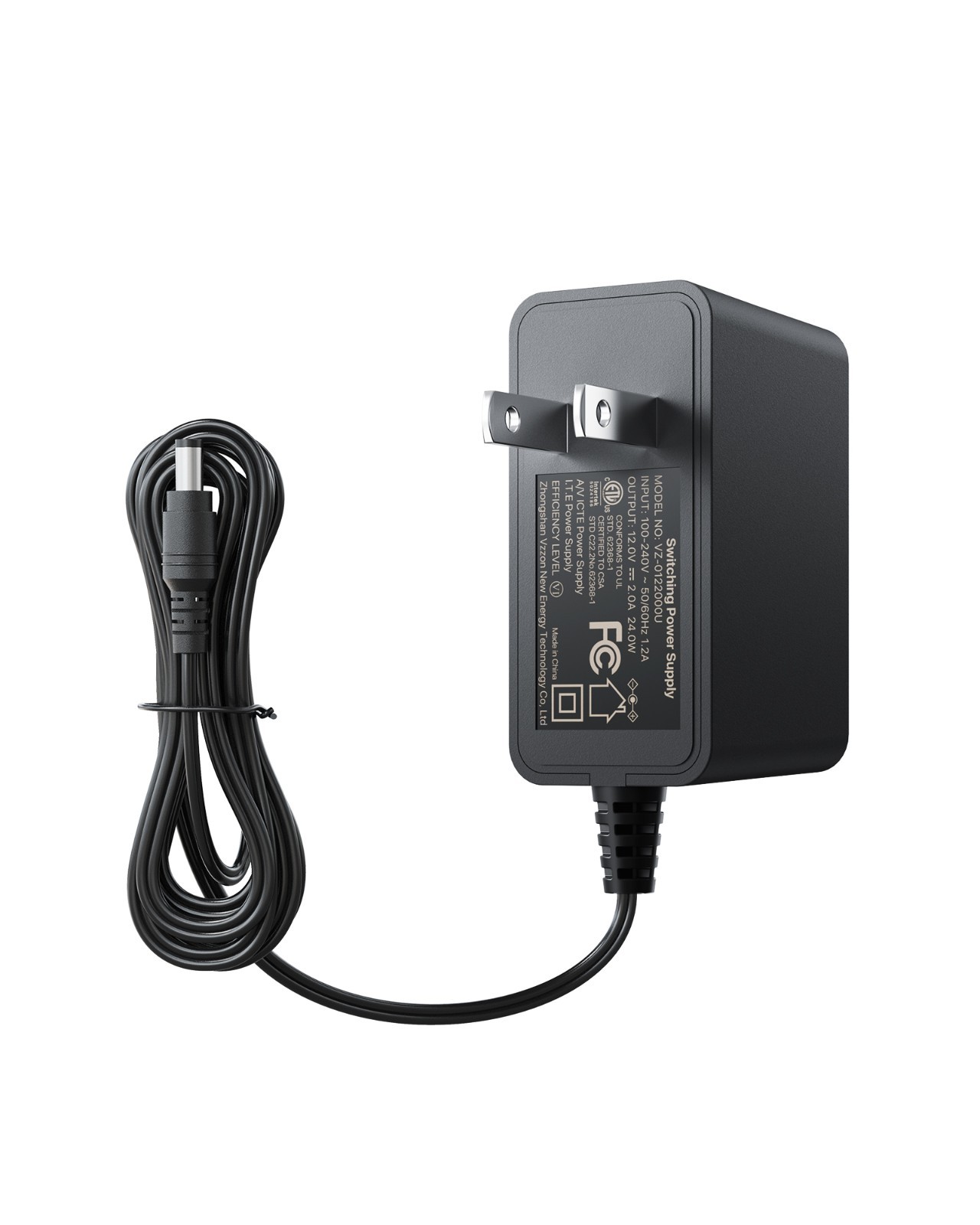 ZOSI DC 12V 2A 2000mA US CCTV Power Supply Adapter for Home Security Cam System