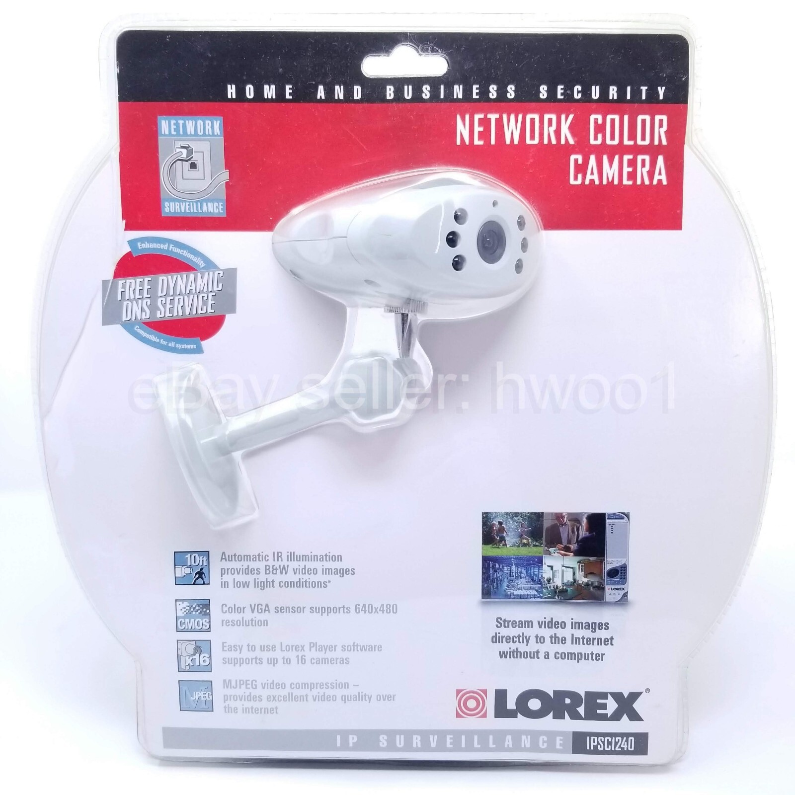 NEW Lorex LPSC1240 Network Color Day/Night IP Security Surveillance Camera