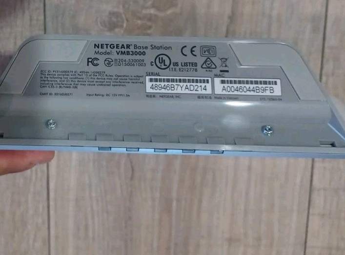 Netgear VMB3000 Security Base Station Wireless WiFi Router – No power adapter