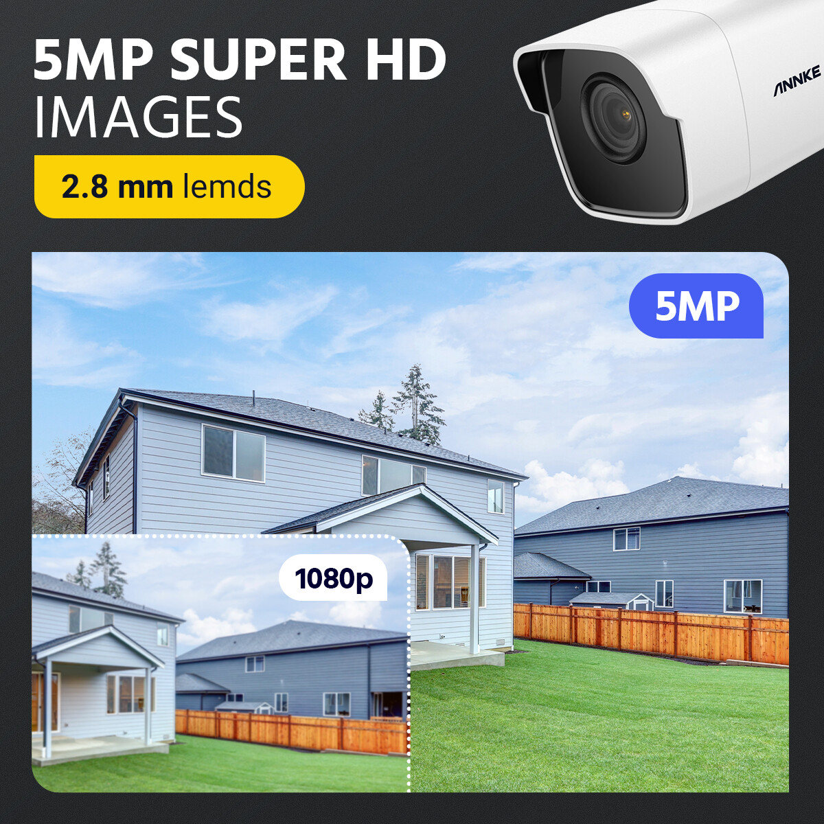 ANNKE 16CH 4K DVR 5MP Security Camera System Outdoor Human Detection H.265+ CCTV