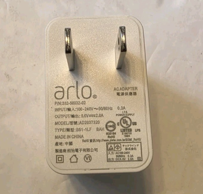 Genuine Netgear AD2037320 AC Adapter for Arlo Ultra / Pro 3 Cameras