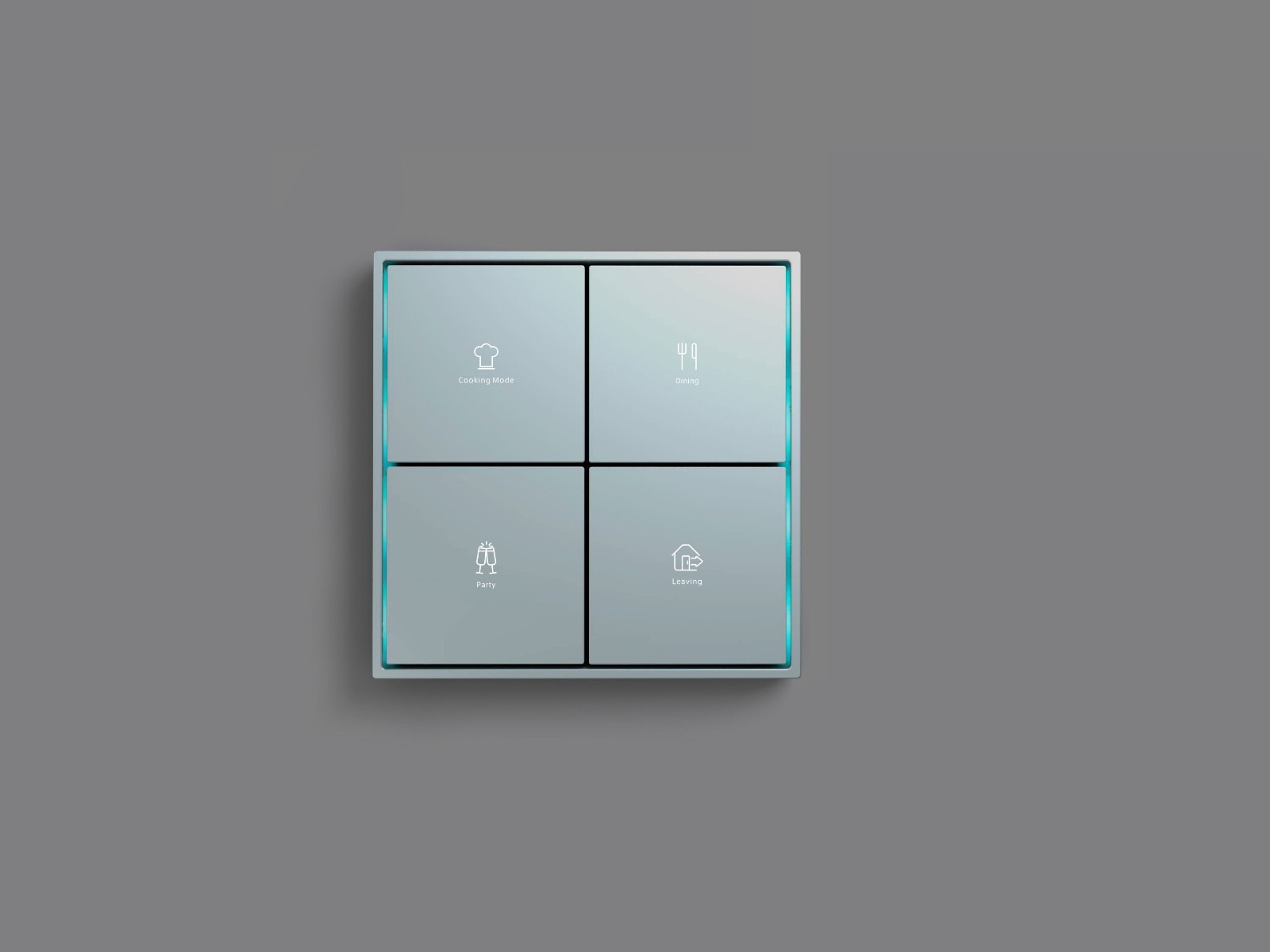 KNX KEYPAD 8 BUTTONS CITRON SQUARE OR RECTANGULAR LUXURY