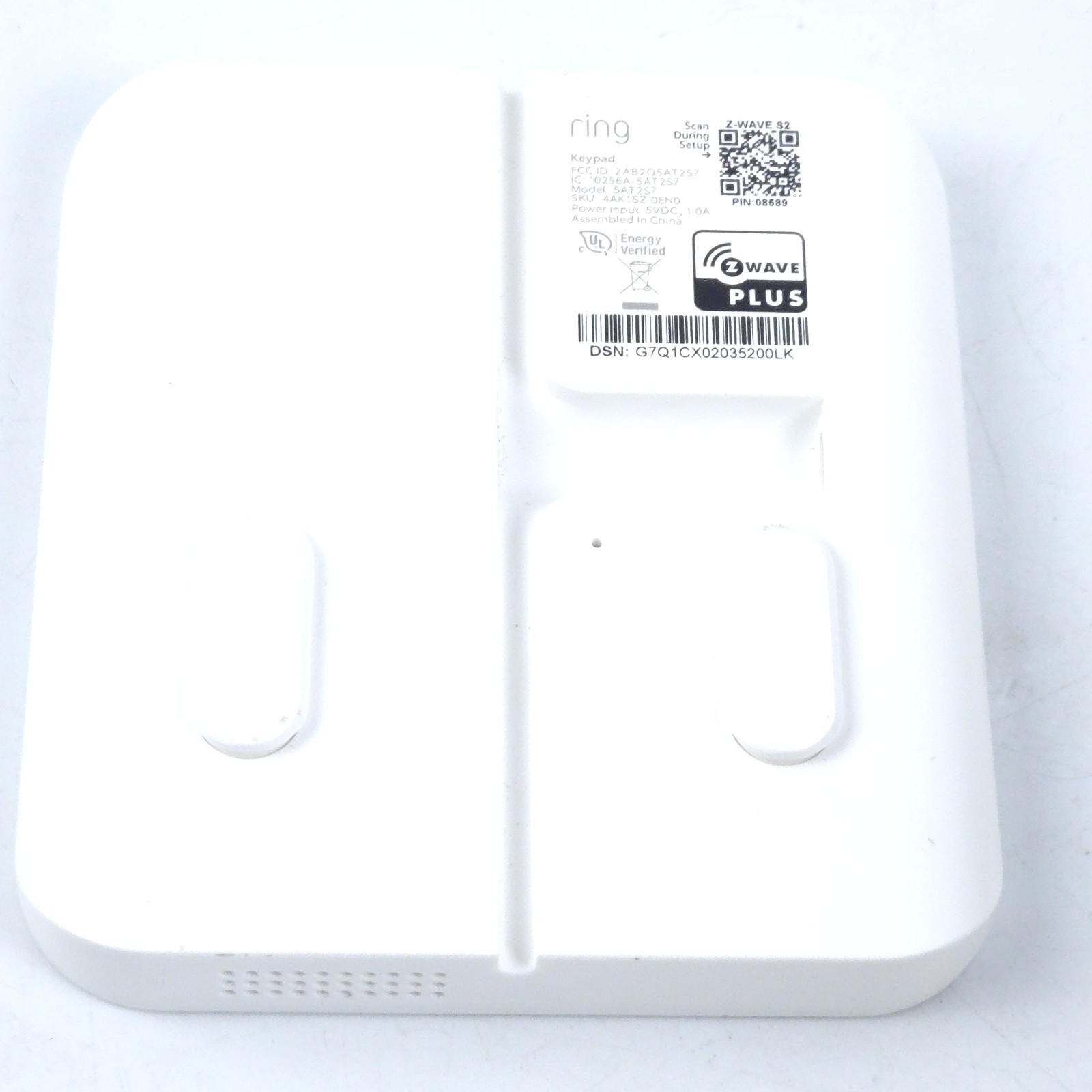 Ring Alarm Keypad 2nd Generation 5AT2S7 No Power Cable
