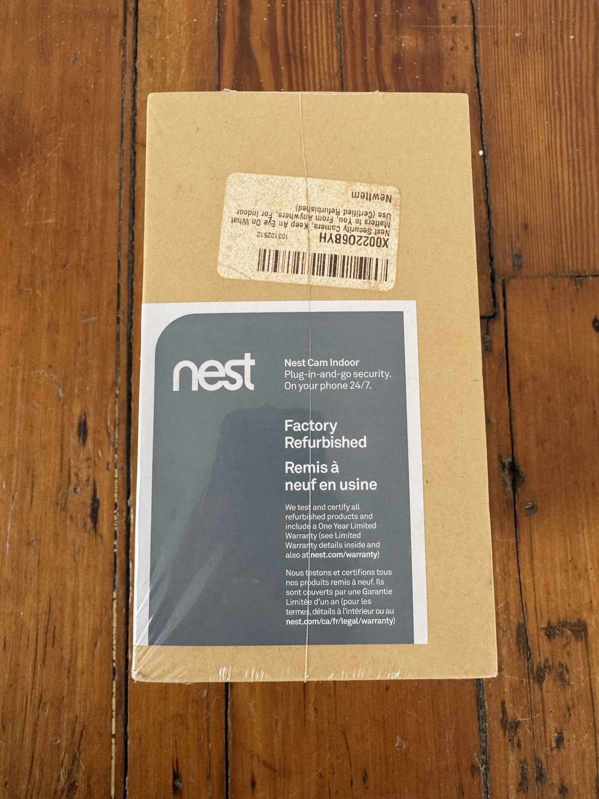 Google Nest Cam Indoor (1st Gen) Wired Security Camera – Black (Open Box)