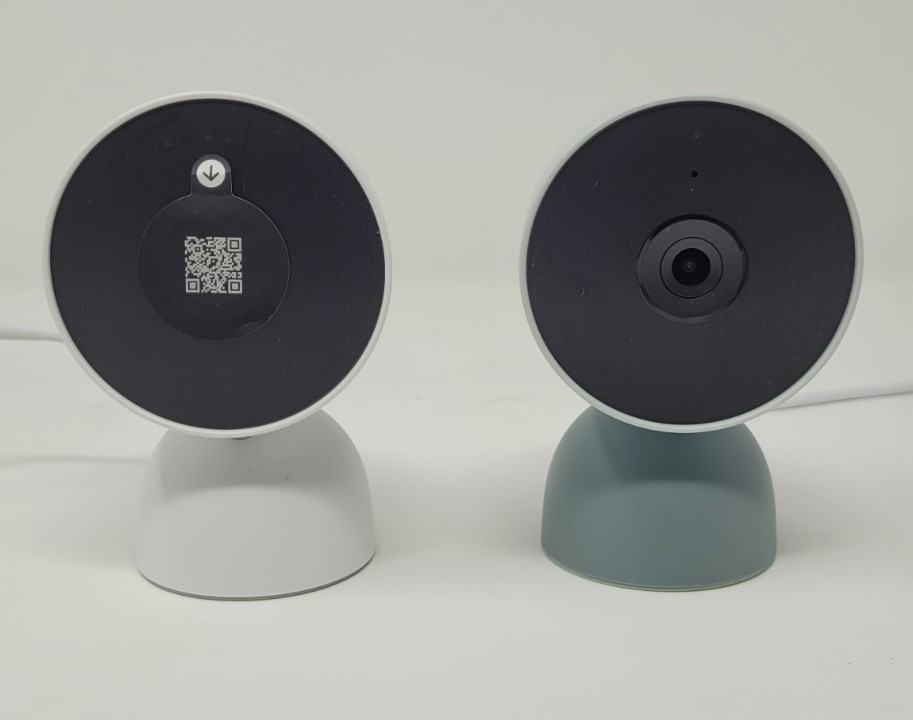 Google Nest Cam Indoor / Wired / 2nd Generation (Pair) – Snow/Fog **Used**