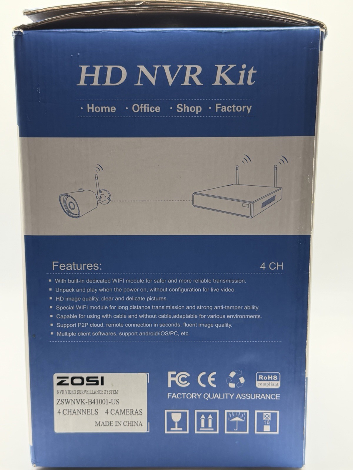 HD NVR Kit Wireless Security 1080P Camera System 2 TB New